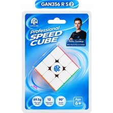 Hediyecik Gan 356 R S 2 3x3 Profesyonel Hız Küpü Rübik Küp 69,5 gr Hafif, 12 Kademeli Ayarlanabilir Zeka Küpü