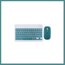 Bezos KYB71 Kablosuz Türkçe Q Klavye Mouse Set - Koyu Yeşil Mac
