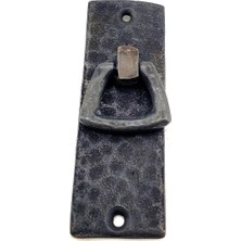 Veraura Lifestyle Antika Tarz Dekoratif Pirinç Dik Dövme Mobilya Kulbu - 90X31 Mm, Oksit