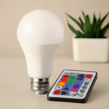 Veraura Lifestyle Kumandalı Rgb E27 LED Ampul 9W - 700 Lm, 15000 Saat