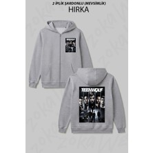 Zoka Wear Poster Dizi Teen Wolf T-Shi Baskılı Fermuarlı Kapşonlu Hırka