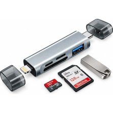Atud-65 Lightning Type C Card Reader ZR1375 Midastech