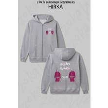 Zoka Wear Squid Game Two Players Dizi Baskılı Fermuarlı Kapşonlu Hırka