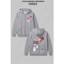 Zoka Wear Pop Un Krali Michael Jackson Ozel Baskılı Fermuarlı Kapşonlu Hırka