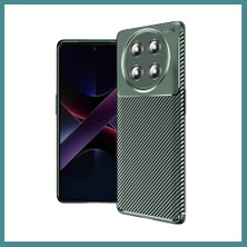 Bezos Honor Magic 7 Lite Uyumlu Kılıf Auto Focus Karbon Kapak - Koyu Yeşil Mac