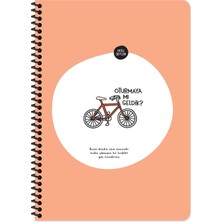 Str Store Hisli Şeyler A4 Kareli Spiralli Stickerli Defter Oturmaya Mı Geldik?