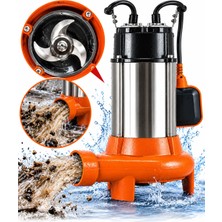 Optivex Drenaj Logar Atık Dalgıç Su Pompası Motoru - Bıçaklı Parçalayıcı Drenaj 3.5 Hp
