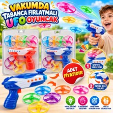 Veraura Lifestyle DMN0700 Vakumda Tabanca Fırlatmalı Ufo Oyuncak (Adet Fiyatıdır)