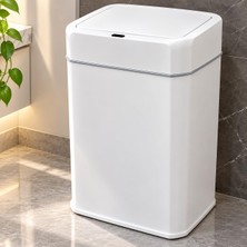 Turan Home 22 Litre Sensörlü Çöp Kovası, Otomatik Temassız Akıllı Çöp Kutusu, Sessiz Kapanan, 2 Aa Pille Çalışan, Hijyenik Mutfak, Banyo ve Ofis Çöp K