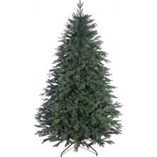 Cansüs 210 cm Çam Ağacı Lüks, Yeşil, 720 Dal, Metal Ayak