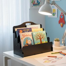 Simux Carry Montessori 4 Raflı Ahşap Mini Kitaplık -Çocuk Odası Kitaplık - Çocuk Kitaplığı - Bebek & Çocuk Odası Için Mini Kitaplık- Çocukların Kolay