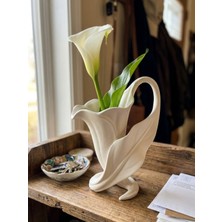 Calla Lily Dekoratif Vazo – Modern Çiçek Tasarımlı Şık Masaüstü Vazo 3D Baskı