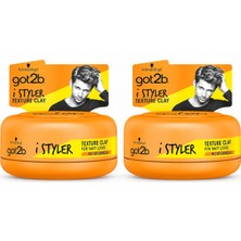 GOT2B Istyler Texture Clay Kil Macunu 2 x 75 ml