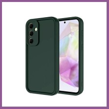 Bezos Samsung Galaxy A17 5g Uyumlu Viera Silikon - Koyu Yeşil Rengaren
