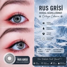 Rowenarose Russlıangrıl Gray 12 Ay Kullanım Süreli 1 Yıllık Solüsyon ve Lens Kabı Hediyeli