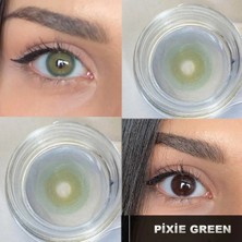 Rowenarose Pıxsıe Green 12 Ay Kullanım Süreli 1 Yıllık Solüsyon ve Lens Kabı Hediyeli