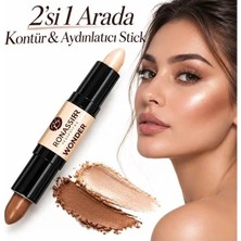 Rowenarose Çift Uçlu Kontür ve Aydınlatıcı Stick – 2’si 1 Arada