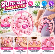 İlkyaz Fashion If 20 Tekerlekli Ayarlanabilir Bacak ve Kol Masaj Aleti – 360° Tam Daire Derin Doku Kas ve Lenfatik Masaj Silindiri