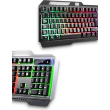 İlkyaz Fashion Ergonomik Işıklı Oyuncu Klavyesi USB Bağlantılı Q Klavye