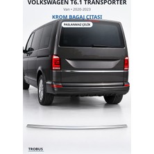 Trobus Volkswagen T6.1 Transporter 2020-2023 Uyumlu Krom Bagaj Çıtası Paslanmaz Çelik