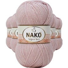 İlkyaz Fashion Ifk 5 Adet Süper Inci El Örgü Ipi 100 gr Gül Goncası 318