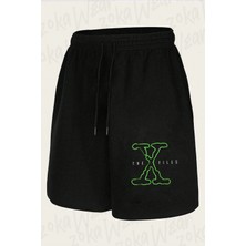 Zoka Wear Old Logo Dizi The x Files Baskılı Şort Unisex