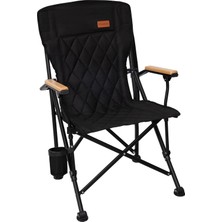 Xml Bayiciniz Tr Polar Comfort Plus Ultra Konforlu Katlanır Kamp Sandalyesi Black
