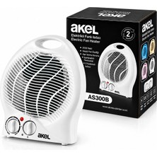 Sıcak - Soğuk Elektrikli Fanlı Isıtıcı 2 Kademe Hız Ayar Hızlı Isıtma - Sessiz Fan 2000W AS-300B (5468)