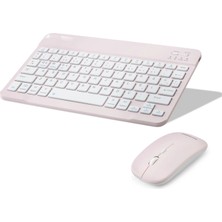 İlkyaz Fashion Ifk Kablosuz Bluetooth Smart Klavye Mouse Seti Şarjlı 1600 Dpi Pembe HDX2508P