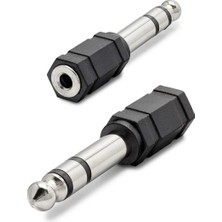 İlkyaz Fashion Ifk 6.35 mm To 3.5 mm Stereo Jack Adaptör Siyah HDX1265