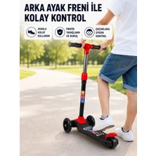 İlkyaz Fashion Ifk 3 Tekerlekli Çocuk Scooterı Kaymaz Geniş Tabanlı Dengeli Sürüş Skuteri