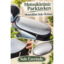 Mucit Home Yağmur ve Güneşten Koruma Pratik Kolay Kullanım Su Geçirmez Motosiklet Sele Güneşliği