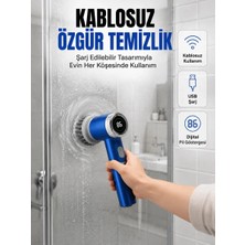 İlkyaz Fashion Ifk Mutfak, Banyo ve Fayanslar Için Çok Amaçlı Elektrikli Temizlik Fırçası