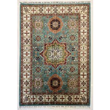 El Dokuma Afgan Halı 100% Yün Kök Boya  Memlook Model 152 x 212 cm