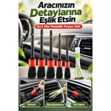 Mucit Home  5+1 Oto Temizlik Fırça Seti – Araç İçi Dışı Yıkama ve Klima Temizliği İçin