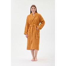 Anılsan Şalyaka Bornoz Beyaz %100 Pamuk Unisex Spa Için Ideal Kadın/Erkek