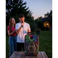 Lims Store Bluetooth Hoparlör 8 Inç Rgb Işıklı Mikrofonlu UCZZZLF3880HOPARLÖR-1