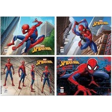 Str Store Color Spiderman Spiralli Resim Defteri 25X35CM 15 Yaprak Çok Renkli Tek Ebat