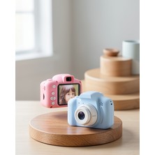 Lims Store Mini Çocuk Fotoğraf Makinesi 8mp Pembe Ses Kaydı Özellikli Xuczzzçocukkamerası-2