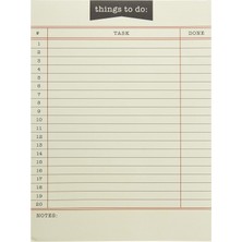 Str Store Kütüphane Kartı Için Not Defteri, Yapılacaklar Listesi, 150 Yaprak, Görev Planlayıcı, Günlük Düzenleyici, Not Defteri, Öncelik Kontrol Listesi, Tarihsiz, 15,2 x 20,3 cm