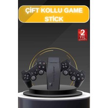 Lims Store Game Stick El Atarisi 2.4g Kablosuz Çift Kol Oyunlar 4K Game Stick 3500 Oyunlu Atari Uyumlu