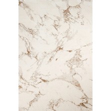 Hali.Net Krem Halı Modern Soyut Desenli Kaymaz Tabanlı Salon ve Koridor Dijital Baskı