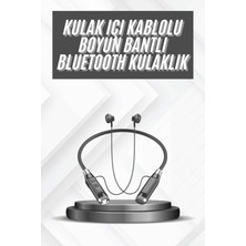 Lims Store Bluetooth Kulaklık 120 Saat Kullanım Süresi Boyun Askılı Bluetooth Kablosuz Kulaklık