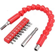 Sturdy 12 Parça Akrobat Bits Uç Seti Esnek Vidalama Aparatı Manyetik Uzatma Ucu Tornavida Seti