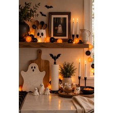Boule De Petite Halloween Glow Turuncu & Siyah Dekoratif Aydınlatma Topu
