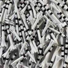 3-1/4" My Hite Flytee Çizgili Golf Tişörtü, 100 Adet