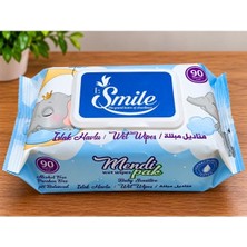 Nece Cup Smile Islak Mendil Havlu 1 Paket 90 Adet Kapaklı