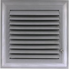 Menfez Banyo Wc Tuvalet Havalandırma Plastik Panjur Gri 45X45 cm