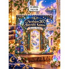 Birikiyedi Aralığın 20 Büyülü Kapısı Yetişkin Boyama Kitabı | Fantastik & Mistik | 21X21 cm | Spiralli