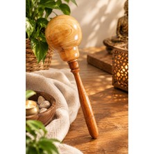 Piramigo El Yapımı Doğal Kayın Ağacı Marakas - Otantik Ahşap Ritm Enstrümanı (27 Cm) Akustik Perküsyon